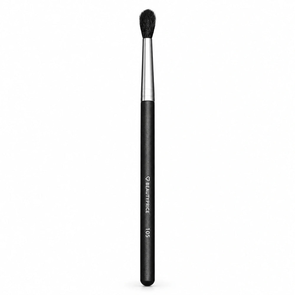 Beauty Price Cosmetics, Pennello 105: vista intera su bianco, simulazione illustrativa basata sulla foto prodotto di riferimento.
