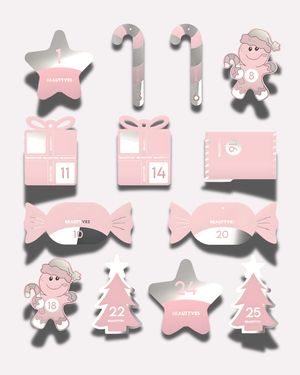 Calendario dell’Avvento Beauty 2025 da Appendere all’Albero – 13 Caselle – Edizione Limitata 500 Pezzi