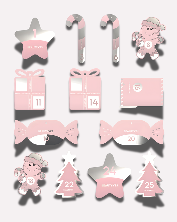 Calendario dell’Avvento Beauty 2025 da Appendere all’Albero – 13 Caselle – Edizione Limitata 500 Pezzi