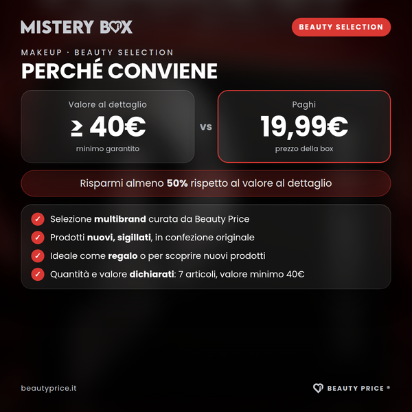 Mystery Box Makeup Beauty Selection – 7 prodotti make up a sorpresa – valore al dettaglio minimo 40€ contro prezzo 19,99€