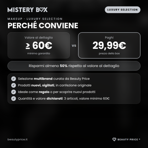 Mystery Box Makeup Luxury Selection – 3 prodotti make up a sorpresa – valore al dettaglio minimo 60€ contro prezzo 29,99€