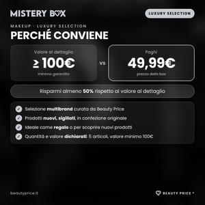 Mystery Box Makeup Luxury Selection – 5 prodotti make up a sorpresa – valore al dettaglio minimo 100€ contro prezzo 49,99€