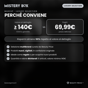 Mystery Box Makeup Luxury Selection – 6 prodotti make up a sorpresa – valore al dettaglio minimo 140€ contro prezzo 69,99€