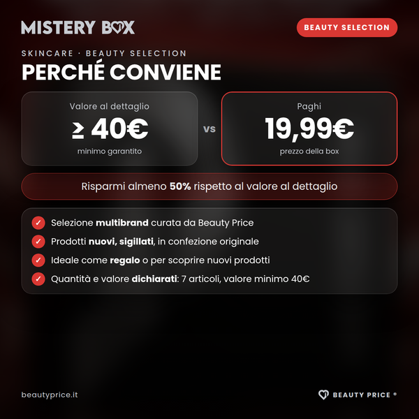 Mystery Box Skincare Beauty Selection – 7 prodotti skincare a sorpresa – valore al dettaglio minimo 40€ contro prezzo 19,99€