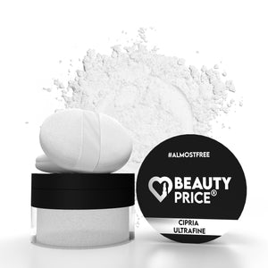 Beauty Price Cosmetics® - #ALMOSTFREE - Cipria ultra fine in polvere libera - Traslucida - BeautyPriceVomero